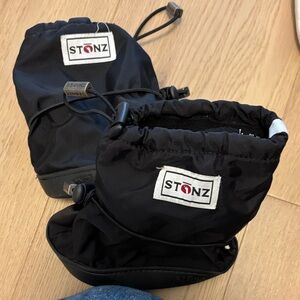 Stonz Black Baby Walker Shoes